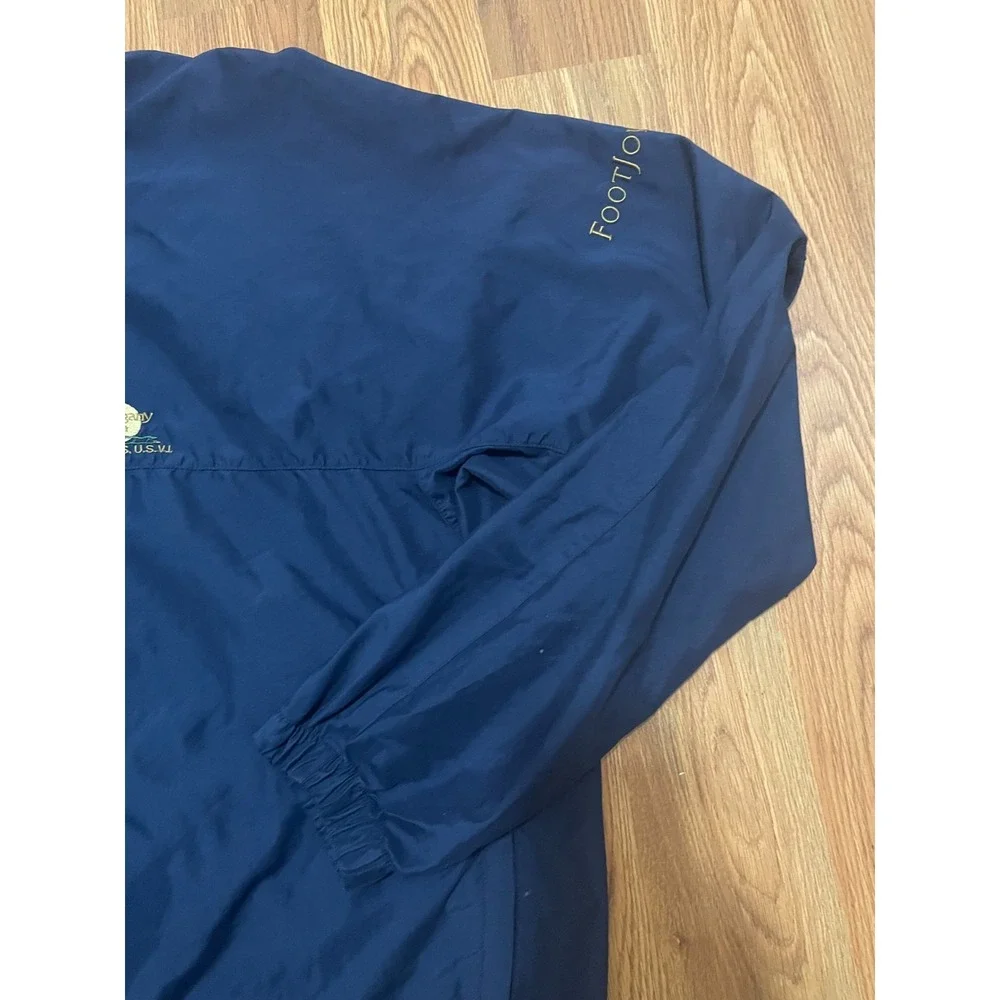FootJoy Pullover Mens Extra Large Windbreaker Golf V Neck Navy St Thomas USVI
